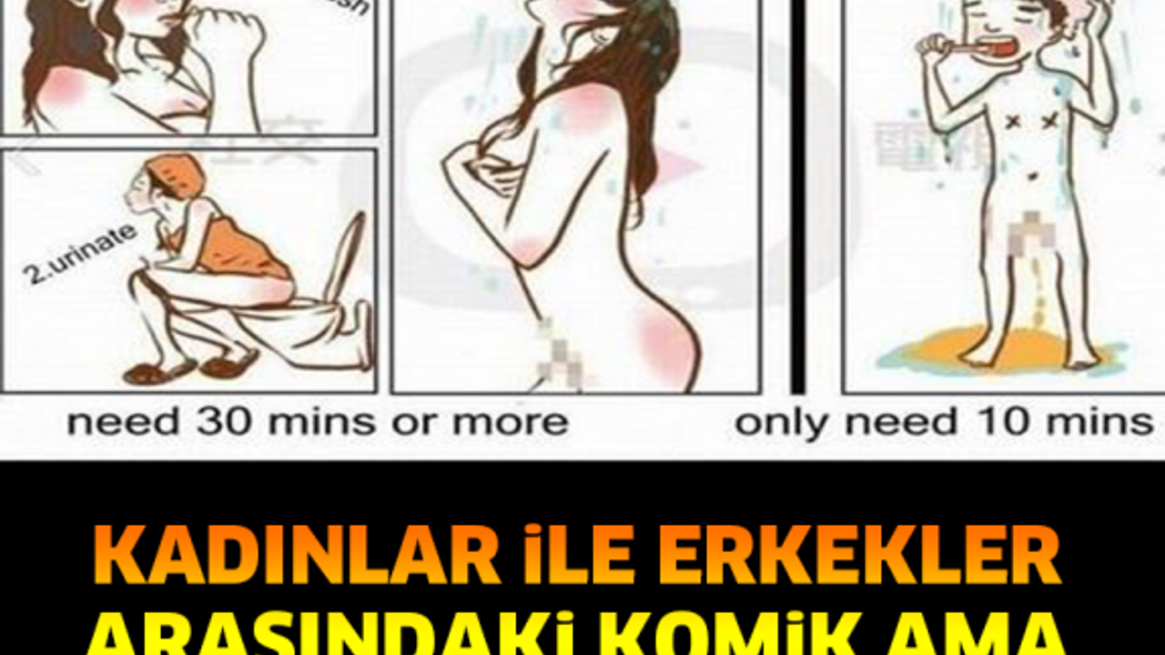 KADINLAR İLE ERKEKLER ARASINDAKİ KOMİK AMA GERÇEK 17 FARKLILIK!