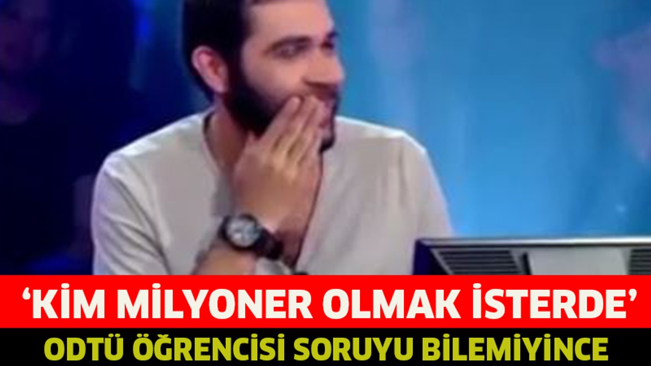 Kim Milyoner Olmak İster'de dün akşam ODTÜ'lü öğrenci 2. soruda elenirken Ettiği Küfür Herkesi Şok Etti!
