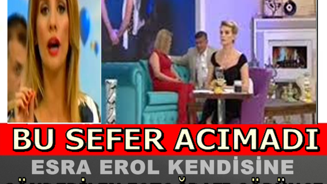 ESRA EROL KENDİSİNE GÖNDERİLEN FOTOĞRAFI GÖRÜNCE ÖFKE KRİZİ GEÇİRİP YAYINDAN KOVDU!