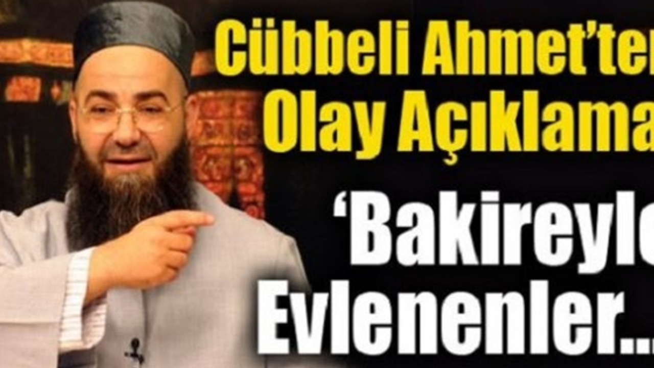Cübbeli Ahmet Hocadan Olay Açıklama! Bakireyle Evlenenler…