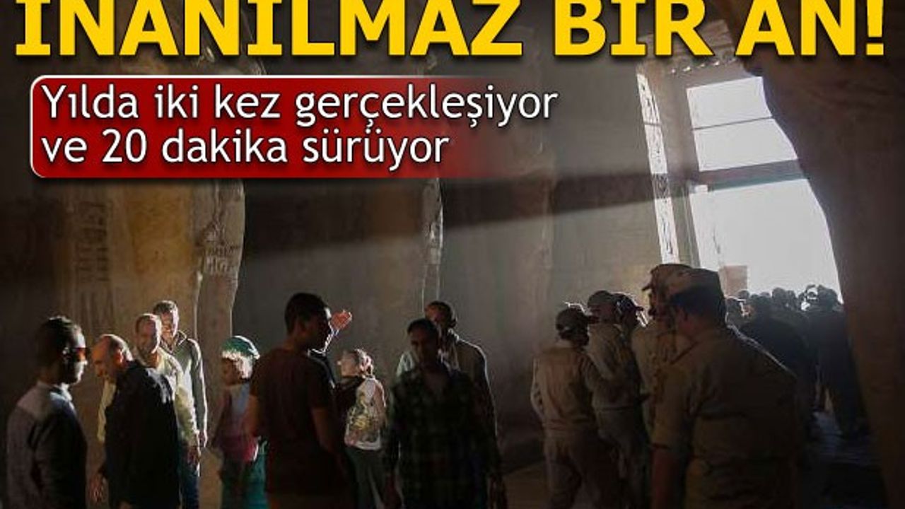 İNANILMAZ BİR AN! YILDA İKİ KEZ GERÇEKLEŞİYOR VE 20 DAKİKA SÜRÜYOR..!