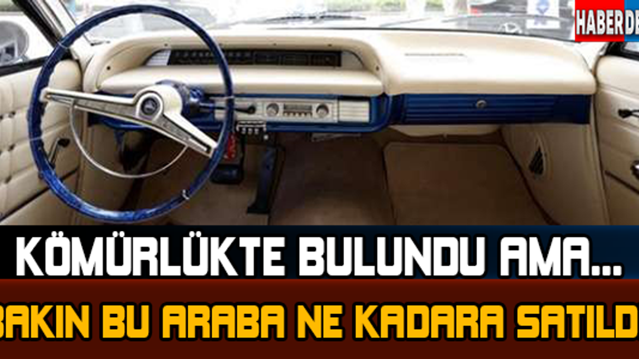 Samanlıktan 100 bin dolarlık otomobil çıktı