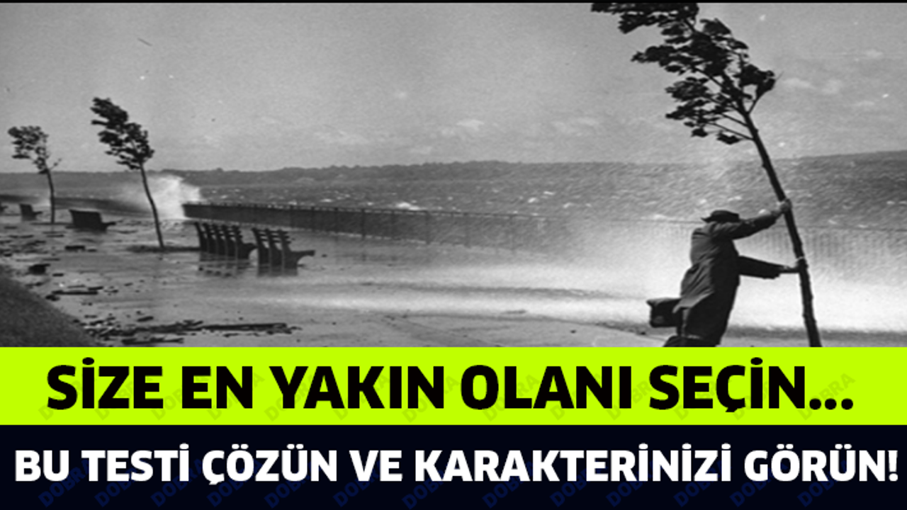 BU TESTİ ÇÖZÜN VE KARAKTERİNİZİ GÖRÜN