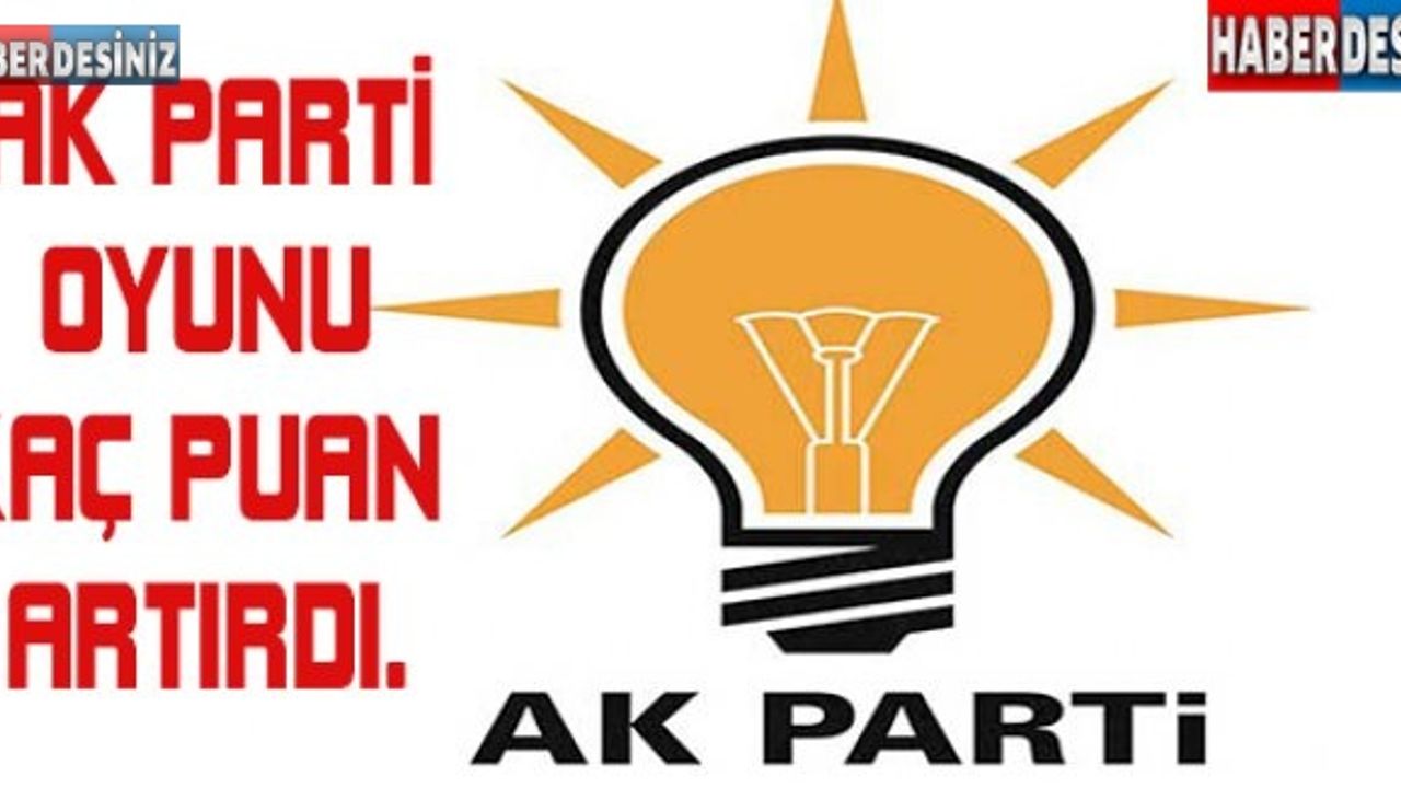 AK Parti oyunu kaç puan artırdı?