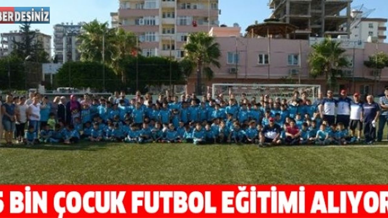 5 bin çocuk futbol eğitimi alıyor