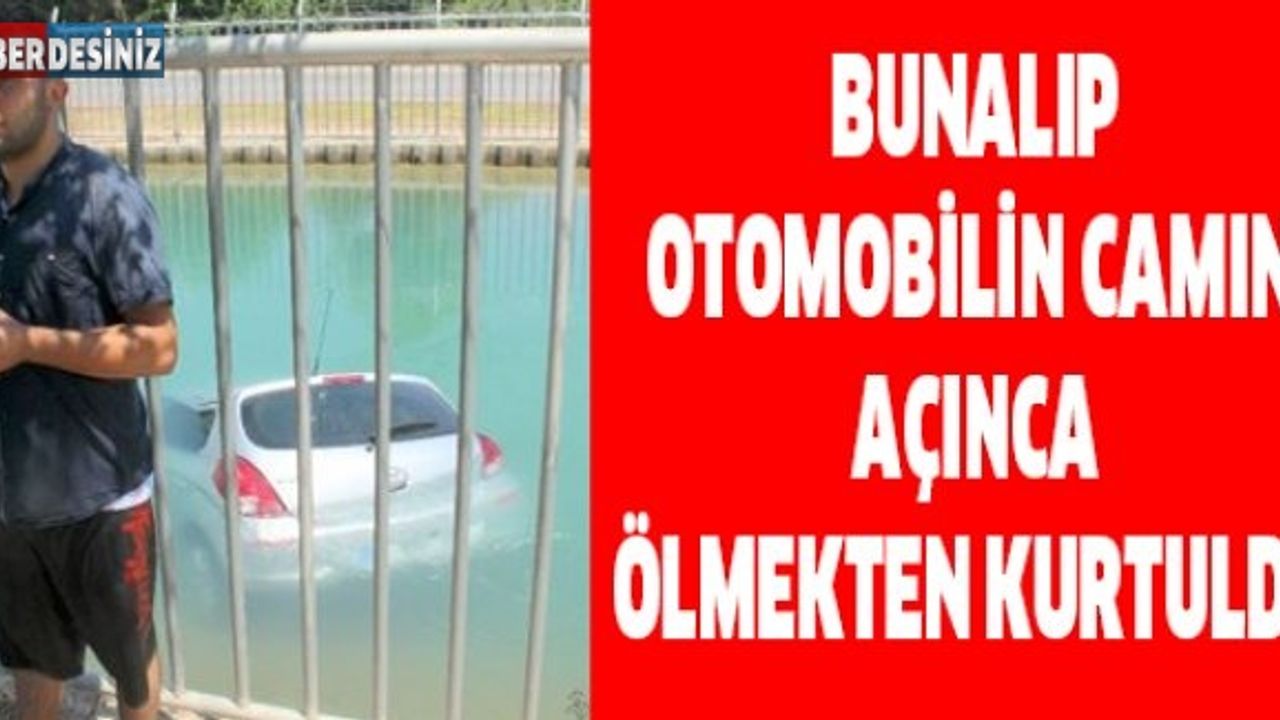 Bunalıp otomobilin camını açınca ölmekten kurtuldu