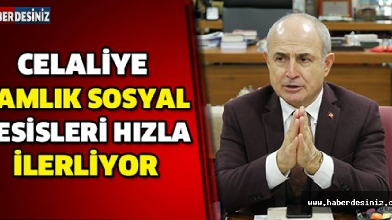 Celaliye Çamlık Sosyal Tesisleri hızla ilerliyor