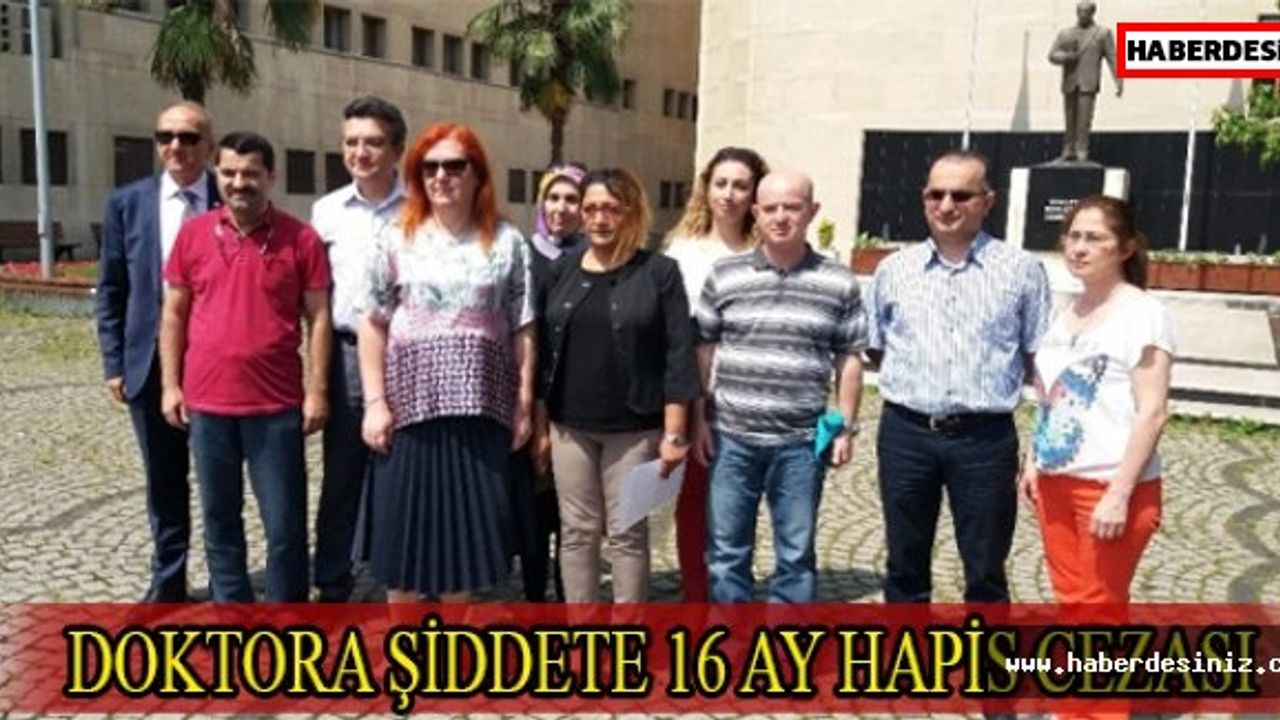 Doktora şiddete 16 ay hapis cezası