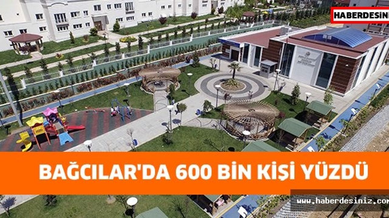 Bağcılar'da 600 bin kişi yüzdü