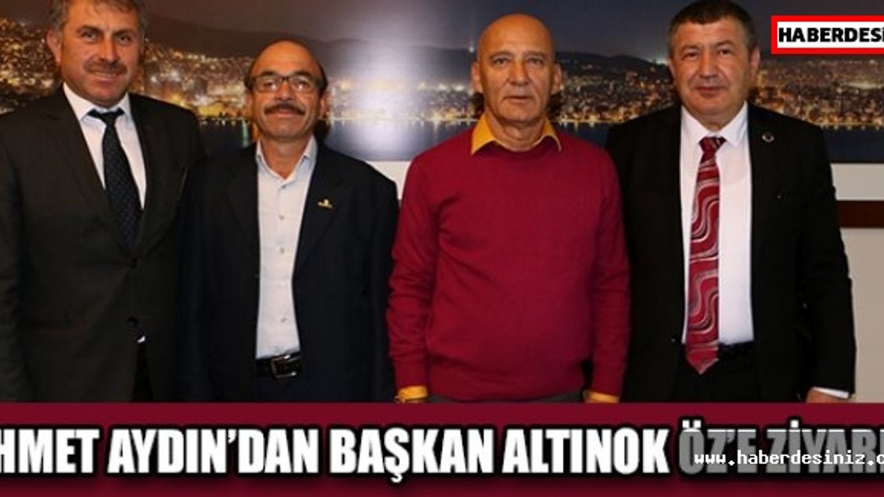 KARAPINAR BELEDİYE BAŞKANI AHMET AYDIN’DAN BAŞKAN ALTINOK ÖZ’E ZİYARET