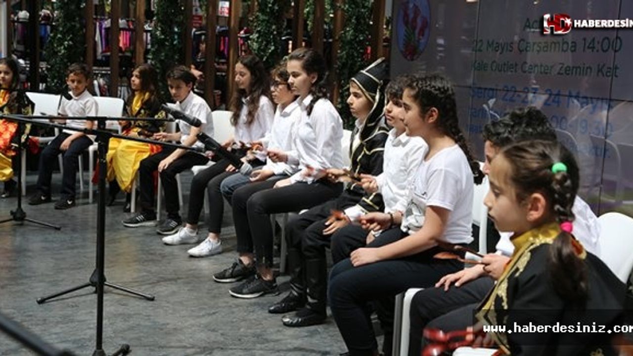 Sanat Ve Beceri Kursları Sergisinin Açılışı, Kale Outlet Centerda Gerçekleştirildi.