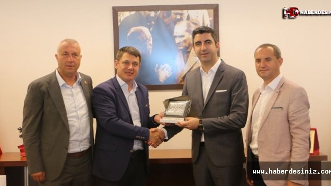 Ardino Belediye Başkanı Resmi Murad'dan Kartal Belediye Başkanı Gökhan Yüksel'e tebrik ziyareti