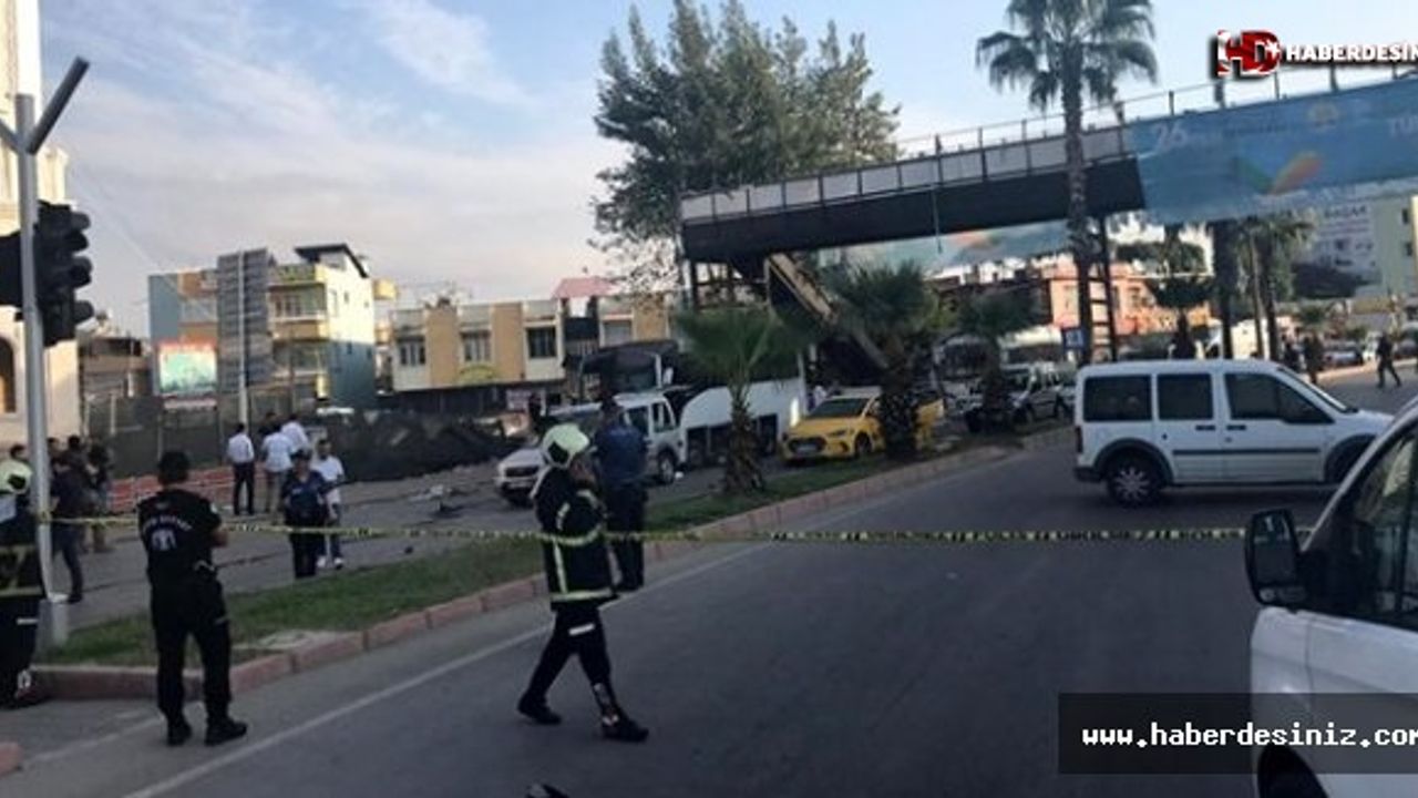 Adana'da polis aracına düzenlenen bombalı saldırı anı kamerada