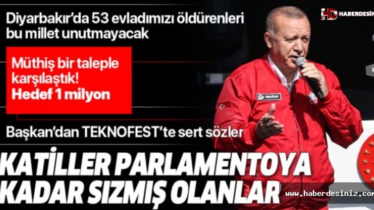 Başkan Erdoğan'dan TEKNOFEST'te önemli açıklamalar.