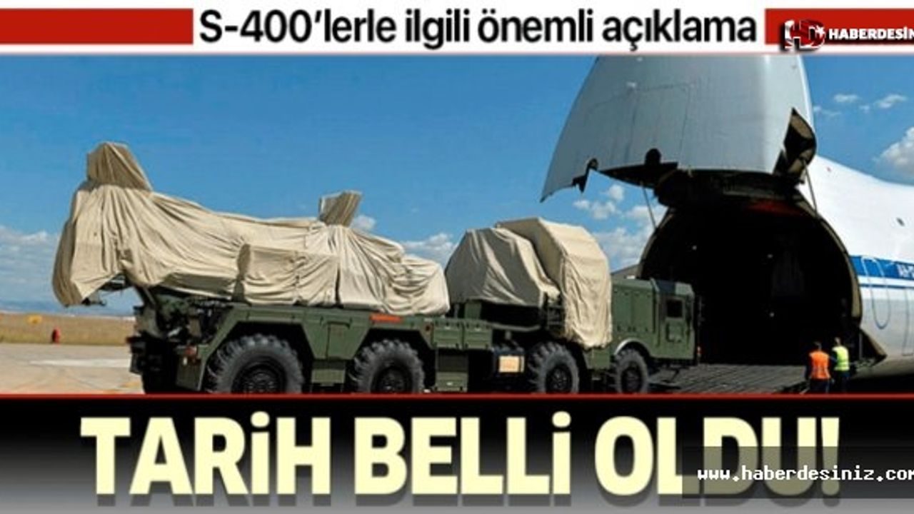 Savunma Sanayii Başkanı İsmail Demir S-400'ler için tarih verdi: Aralıkta kurulmuş olacak.