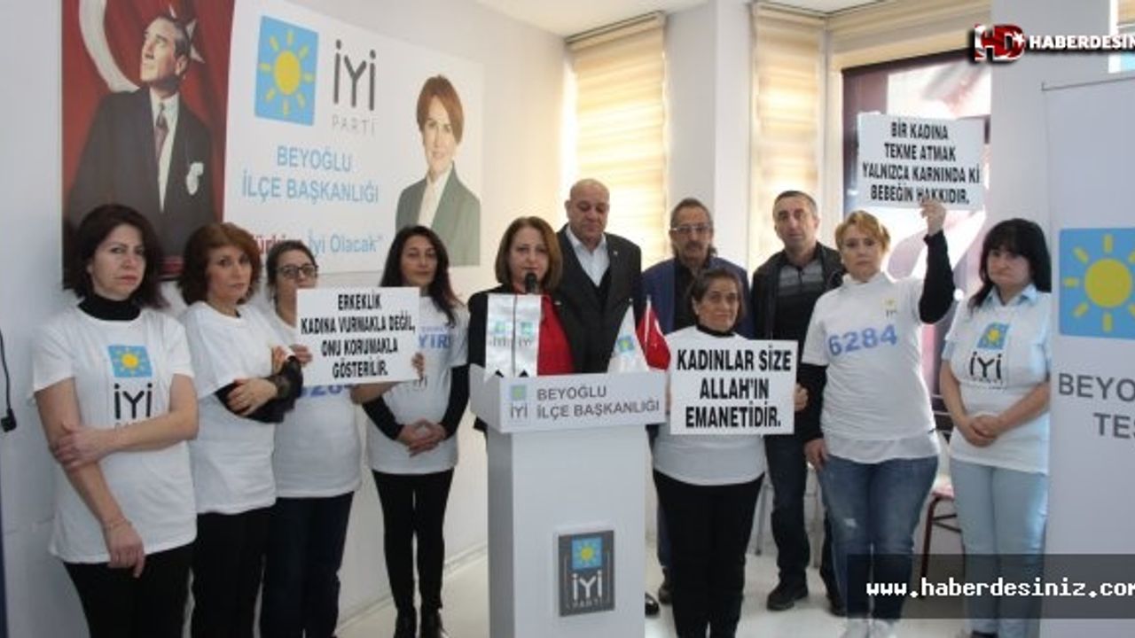 İYİ Parti Beyoğlu’ndan kadına şiddete ‘Dur’ mesajı