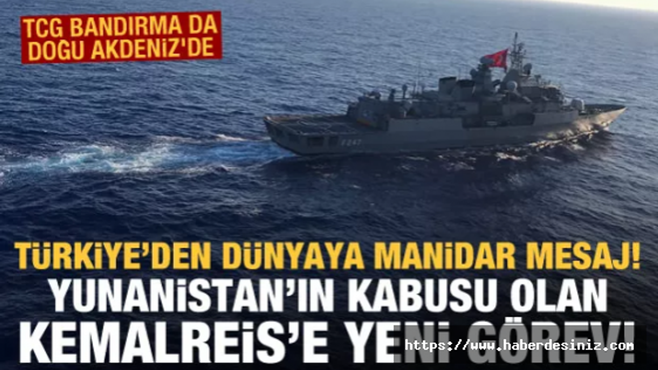 Yunan fırkateyninin kabusu olan TCG Kemalreis'e yeni görev