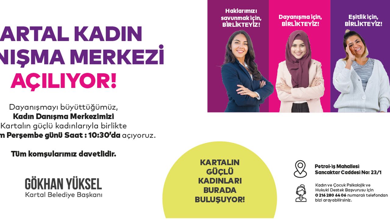 Kartal Belediyesi Kadın Danışma Merkezi Açılıyor