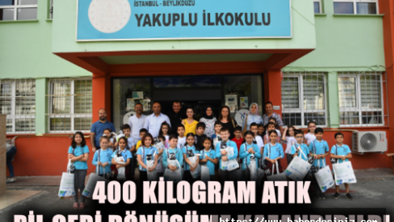 400 KİLOGRAM ATIK PİL GERİ DÖNÜŞÜME KAZANDIRILDI