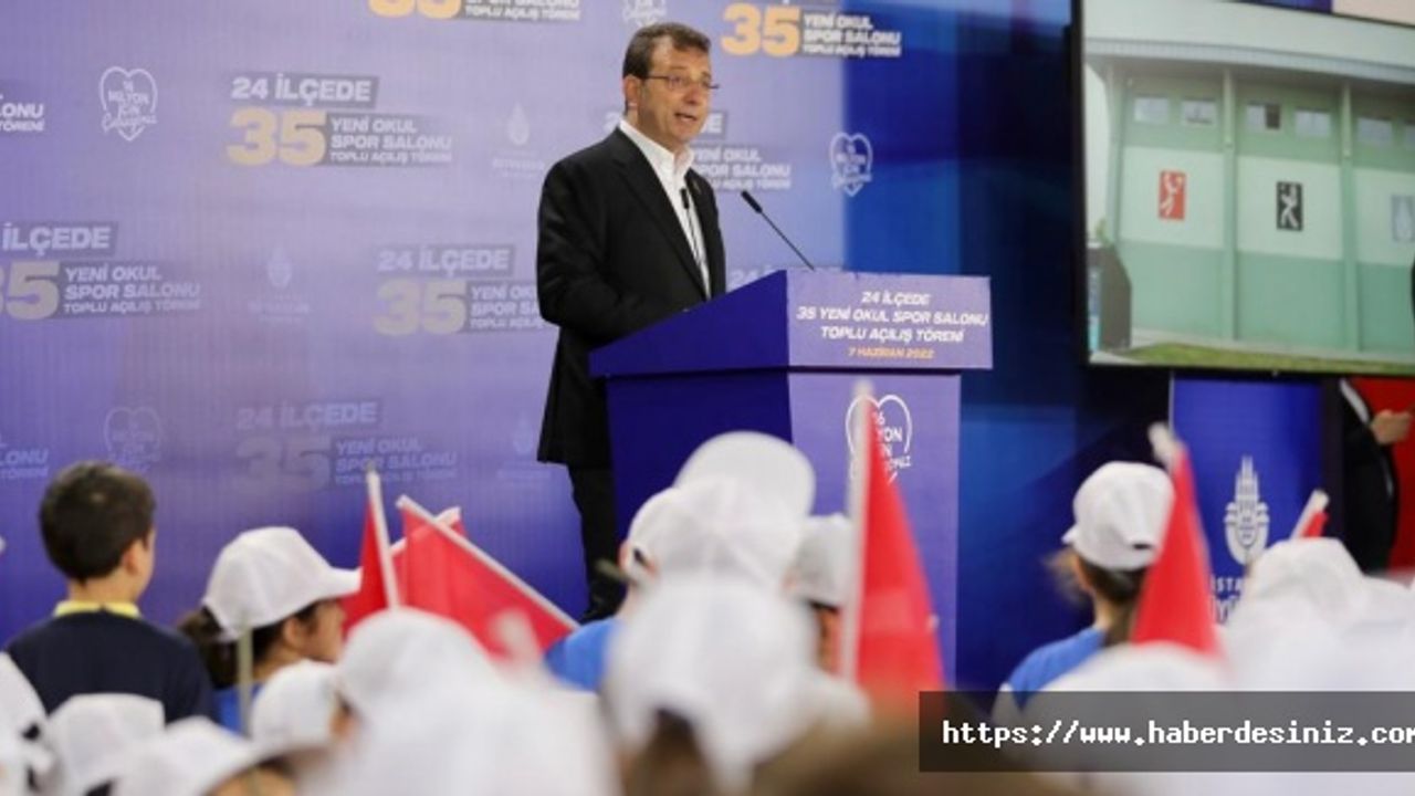 İBB, 35 OKUL SPOR SALONUNU HİZMETE AÇTI