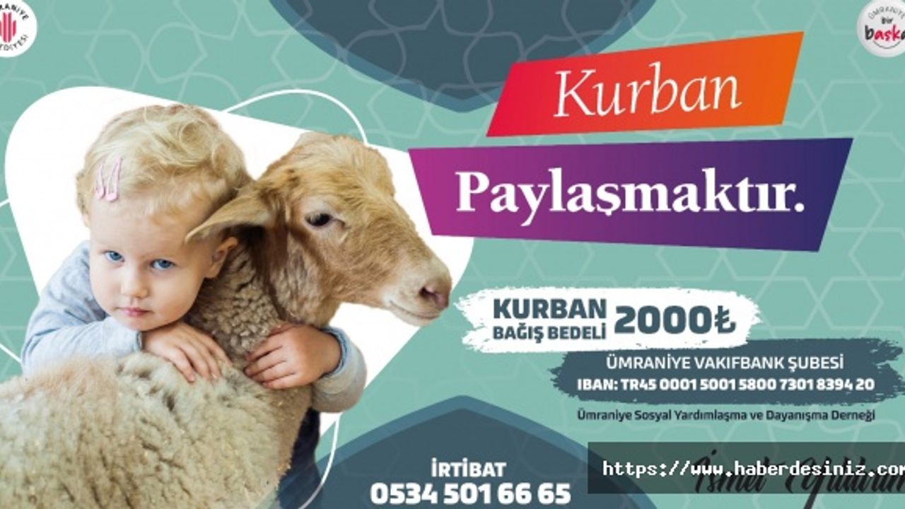ÜMRANİYE BELEDİYESİ KURBANLARI İHTİYAÇ SAHİPLERİNE ULAŞTIRACAK