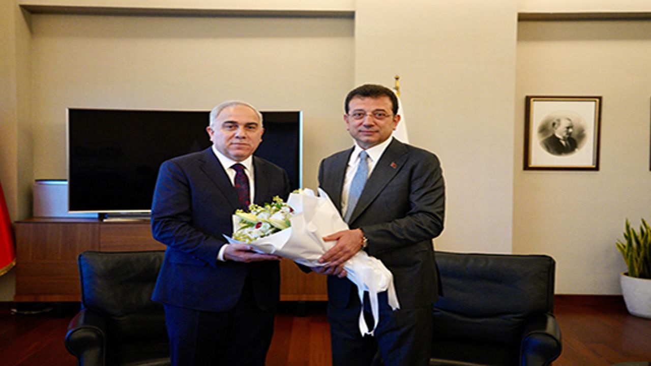 İmamoğlu, Fatih Belediye Başkanı Turan'a Tebrik Ziyaretinde İş Birliği Sözü Verdi