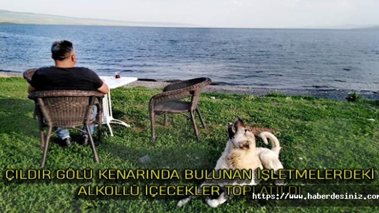 Çıldır Gölü Kenarında Bulunan İşletmelerdeki Alkollü İçecekler Toplatıldı