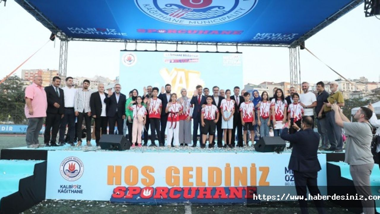 Kağıthane'de spor coşkusu yaşandı