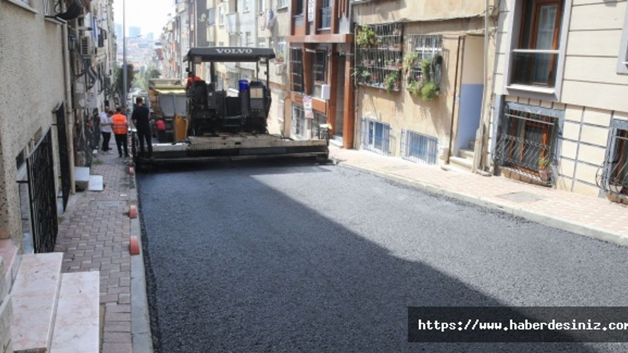 Bayrampaşa'da yollar yenilenmeye devam ediliyor