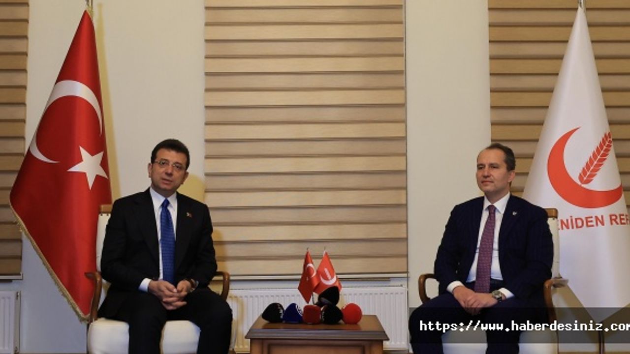 İmamoğlu YRP Genel Başkanı Fatih Erbakan ile bir araya geldi
