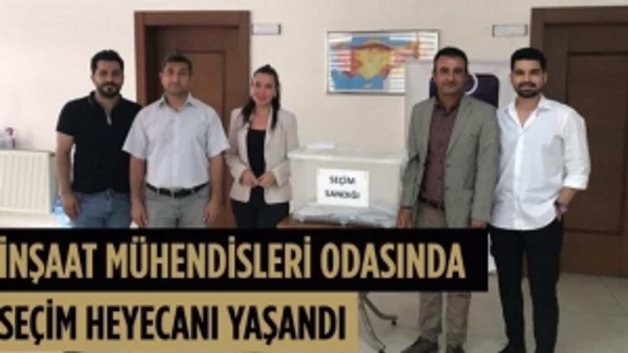 İnşaat mühendisleri odasında seçim heyecanı yaşandı