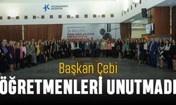 Başkan Çebi öğretmenleri unutmadı
