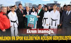 Ekrem İmamoğlu, yenilenen İFA Spor Kulübü’nün açılışını gerçekleştirdi.
