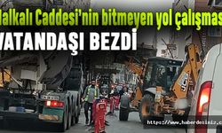 Halkalı Caddesi’nin bitmeyen yol çalışması