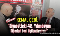 Kemal Çebi: Siyasetteki 48. Yılımdayım Diğerleri beni ilgilendirmiyor