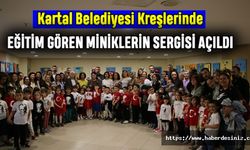 Kartal Belediyesi Kreşlerinde Eğitim Gören Miniklerin Sergisi Açıldı