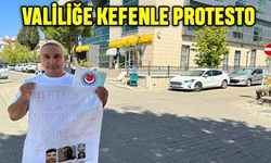 Valiliğe Kefenle Protesto