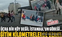 Yollarda perişan olup okula varıyorlar