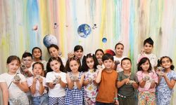 Küçükçekmece’de Çocuklar Yazı Sanatla Geçiriyor