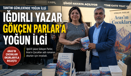Iğdırlı Yazar Gökçen Parlar'a Tanıtım Günlerinde Yoğun İlgi