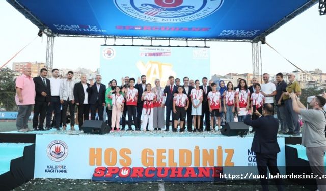 Kağıthane'de spor coşkusu yaşandı