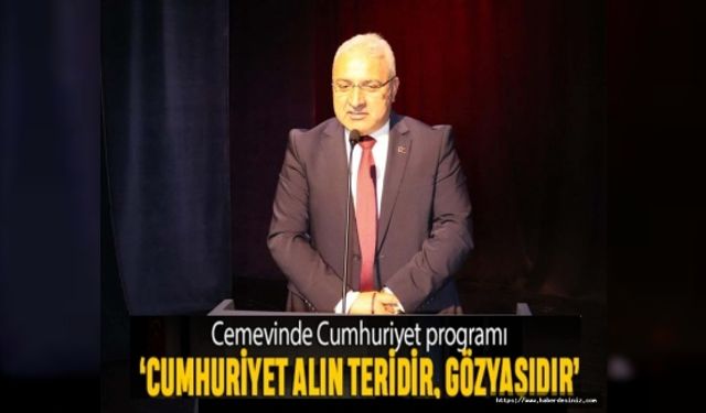 Cemevinde Cumhuriyet gecesi