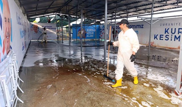 Kurban bitti, Temizlik Çalışmaları Başladı