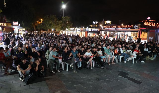 Eyüpsultan'da milli heyecan