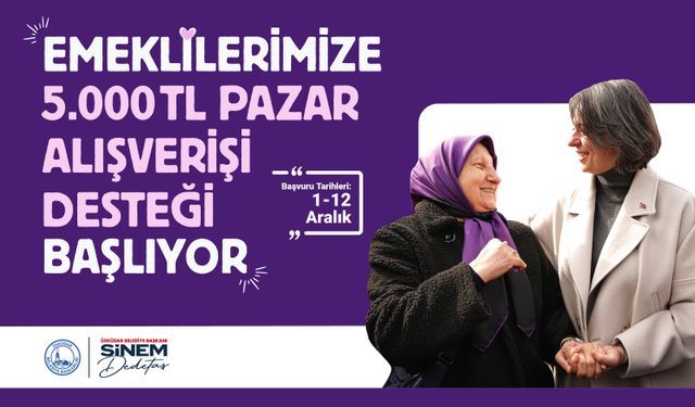 Üsküdar Belediyesi’nden Emeklilere 5 Bin Liralık Pazar Desteği Yeniden Başlıyor