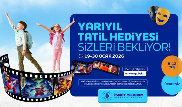 Ümraniye Belediyesi’nden Çocuklara Yarıyıl Tatili Hediyesi