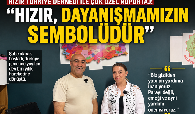 Hızır Türkiye Derneği Genel Başkanı Özlem Yüce: “Hızır, Gizliden Yapılan Yardımdır”