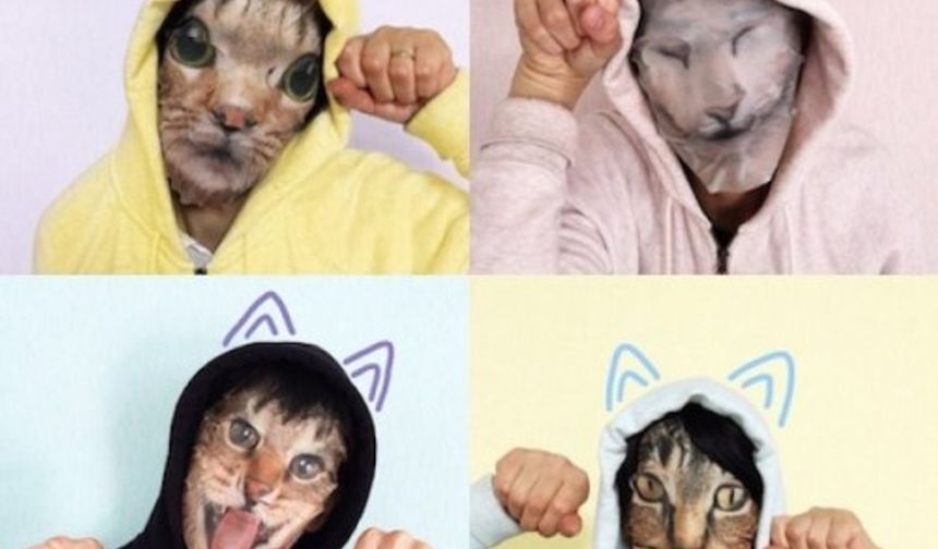 Kedi yüzü maskesi Sevimli kedi maskelerinin sadece kostüm partisi için kullanılabileceğini düşündüyseniz yanıldınız. Bu maskeler hem evdeki can dostunuzu eğlendiriyor hem de yüzünüzü nemlendiriyor.