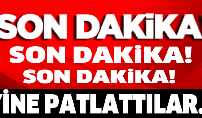 SON DAKİKA...YİNE PATLATTILAR...

GALERİNİN DEVAMI İÇİN TIKLAYINIZ...