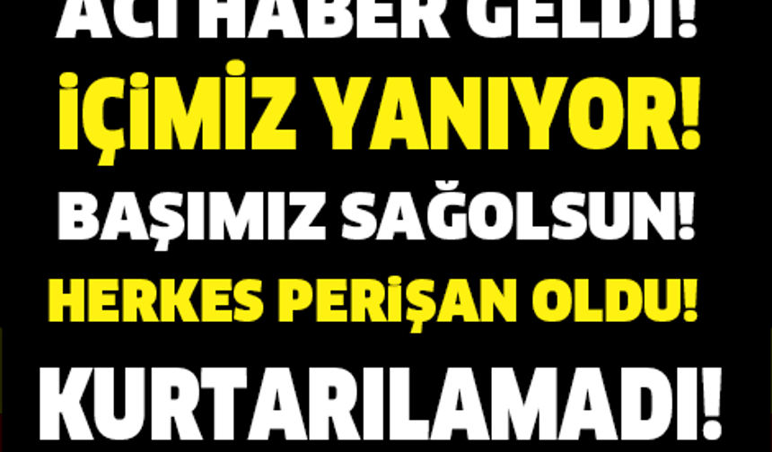 SON DAKİKA! BAŞIMIZ SAĞOLSUN.. KURTALRILAMADI...

GALERİ&#039;NİN DEVAMI İÇİN TIKLAYIN...